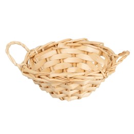 Wicker basket with handles cm 7.5x6.1x3 h