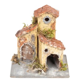 Resin house for nativity scene h 9.8x8x10.5 cm