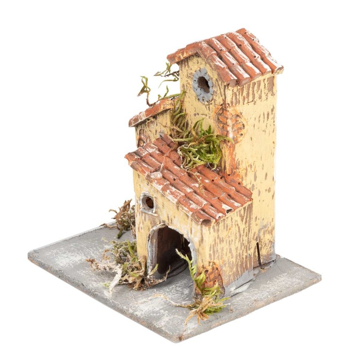 Casa in resina per presepe h 9,8x8x10,5 cm