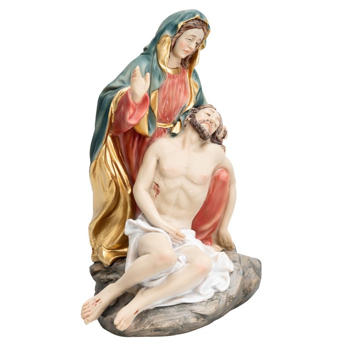 Pietà with Mary and Jesus series 17 cm in resin