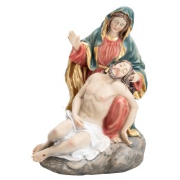 Piedad con María y Jesús serie 17 cm en resina