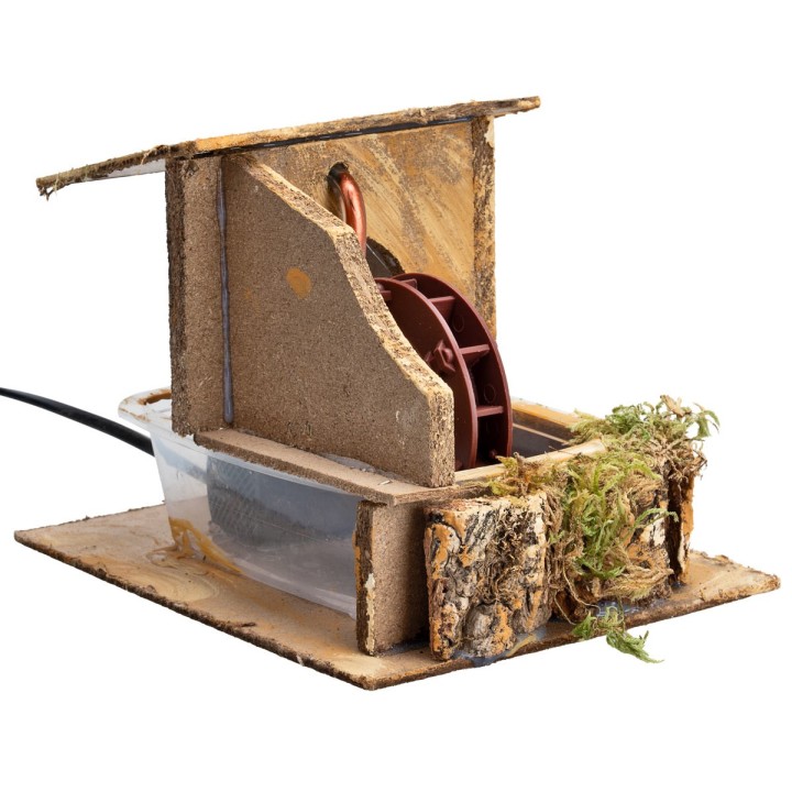Working water mill cm 19.5x15.5x14 h