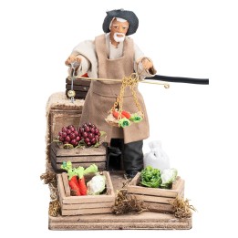 Fruit seller with moving scale 12 cm