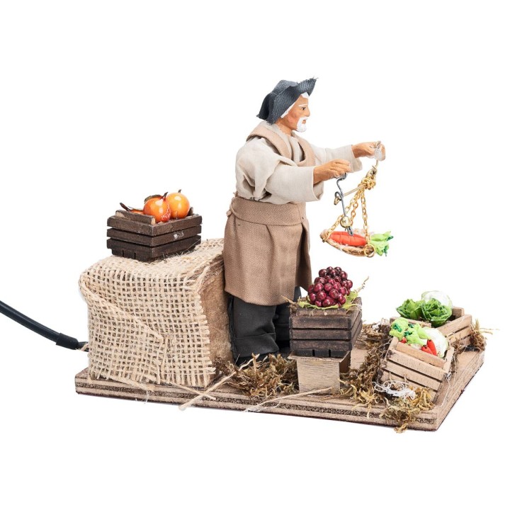 Fruit seller with moving scale 12 cm