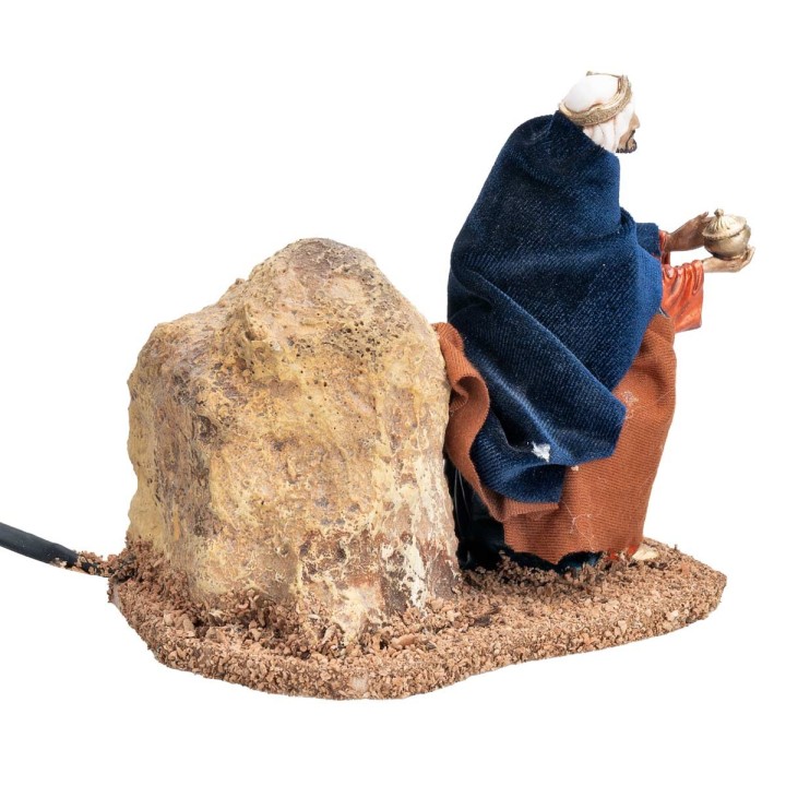 Set tres Reyes Magos en movimiento 13 cm
