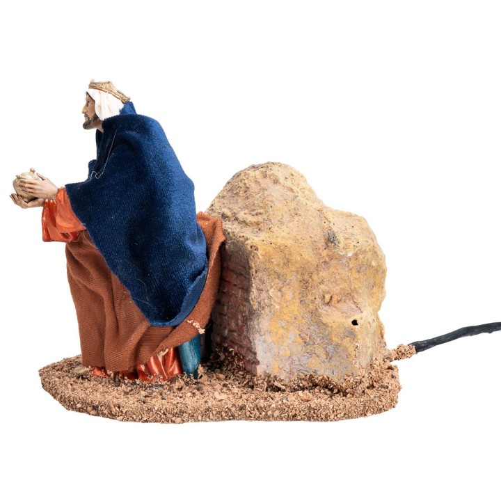 Set tre Re Magi in movimento 13 cm
