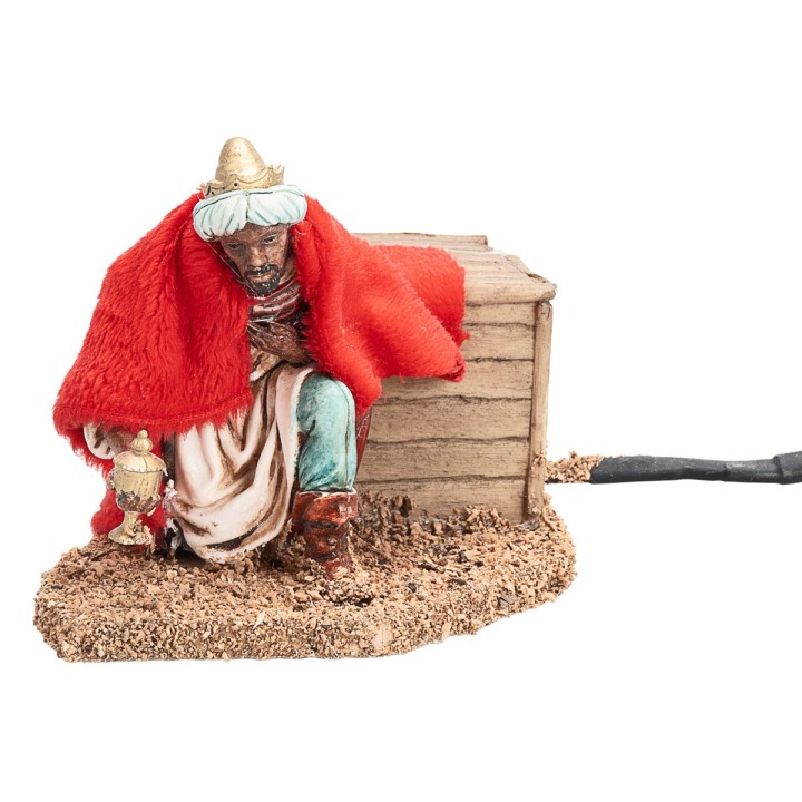 Set tre Re Magi in movimento 13 cm