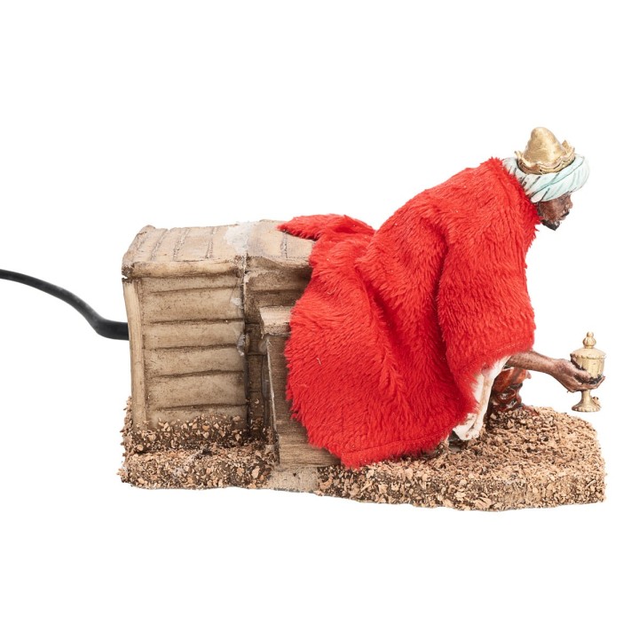 Set tres Reyes Magos en movimiento 13 cm