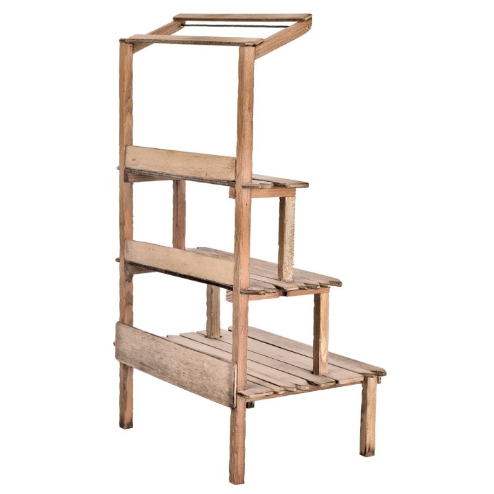 Banco a ripiani per esposizione presepe cm 23x16x38,7 h