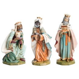Set tres Reyes Magos Euromarchi 45 cm