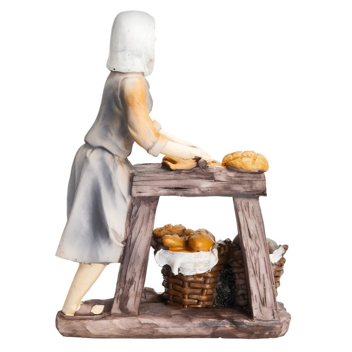 Set 4 figuritas de oficios 15 cm en resina
