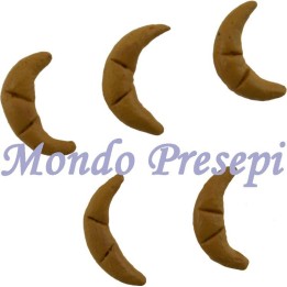 Conjunto de 5 brioches de 1,5 cm