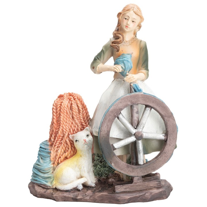 Set 4 statuine mestieri 15 cm in resina