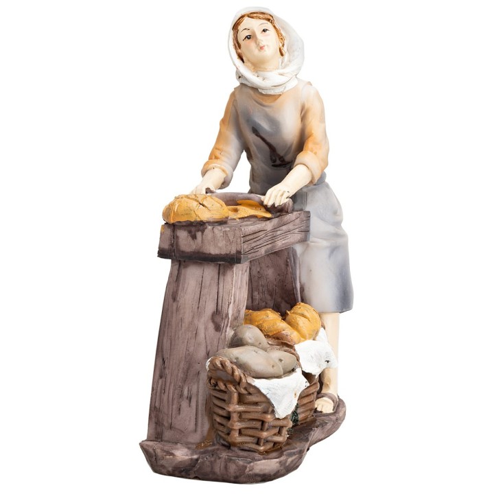 Baker Woman 20 cm in resin