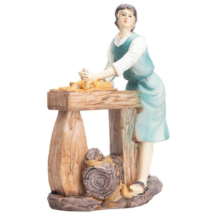 Carpenter with workbench 20 cm in resin