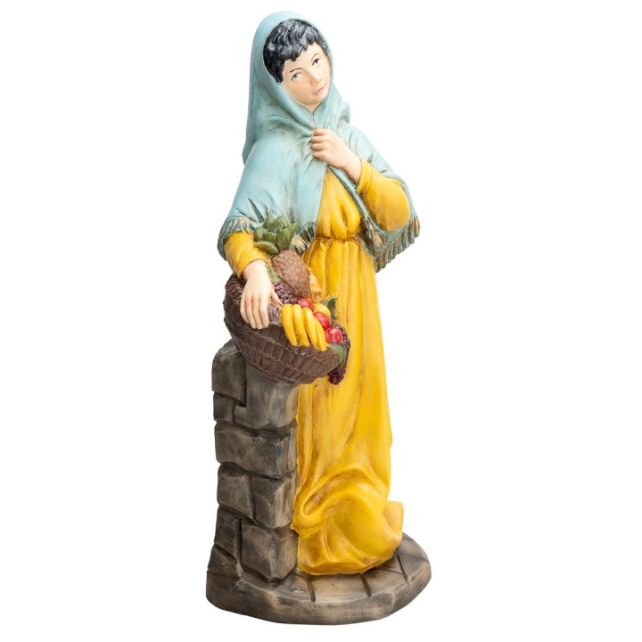 Donna con cesto Euromarchi 45 cm