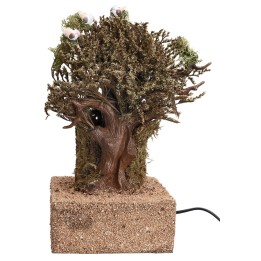 Albero con 4 uccellini in movimento cm 15,7x15,7x32,5 h