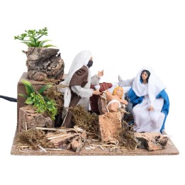 Natività serie 12 cm con doppio movimento