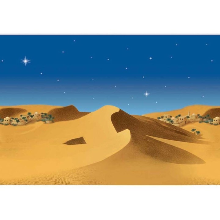 Backdrop with desert landscape 100x65 cm