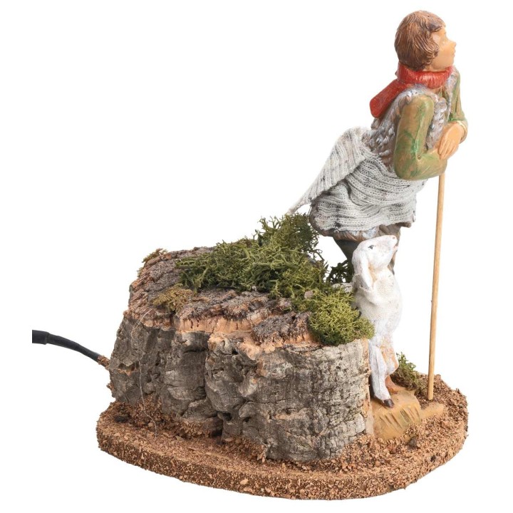 Pastor con oveja serie Fontanini 19 cm en movimiento