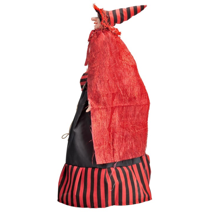 Befana with red and black lights and sounds 70 cm