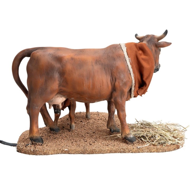 Vaca con ternero serie 30 cm en movimiento