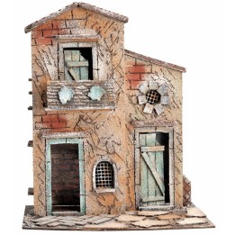 Casa napoletana a due piani con balcone cm 28x20x33,5 h