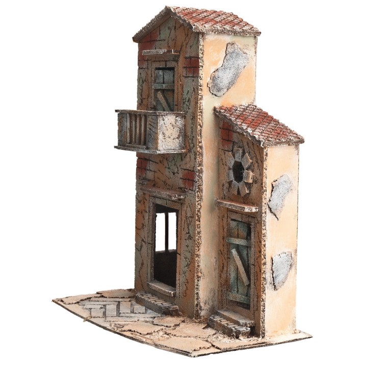 Casa napoletana con balcone cm 28x19,5x36,5 h