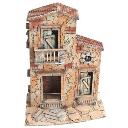 Neapolitan house with balcony cm 28x19.5x36.5 h