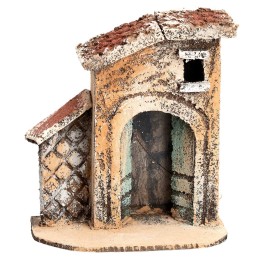 Casa napoletana con arco e tetto spiovente cm 9,5x6x10 h