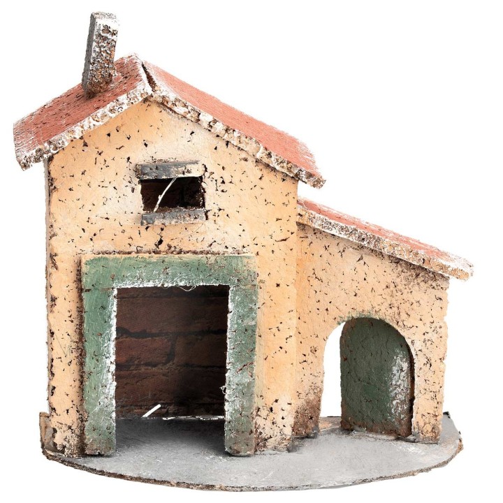Casetta napoletana con arco laterale cm 12,5x7x12,5 h