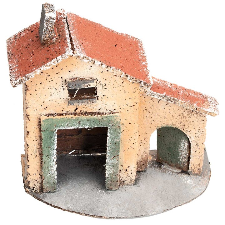 Casetta napoletana con arco laterale cm 12,5x7x12,5 h