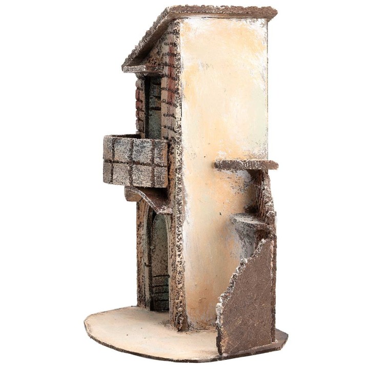 Casa napoletana a due piani con finestra laterale cm