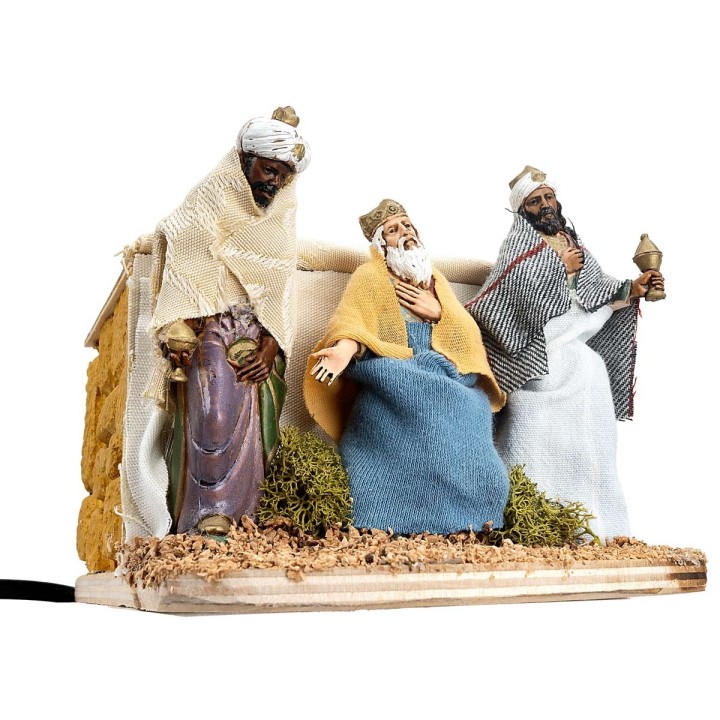 Reyes Magos en movimiento Landi Moranduzzo serie 10 cm