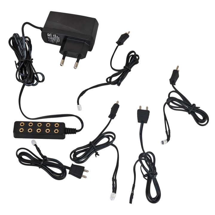 Kit 5 led luce bianca calda con alimentatore