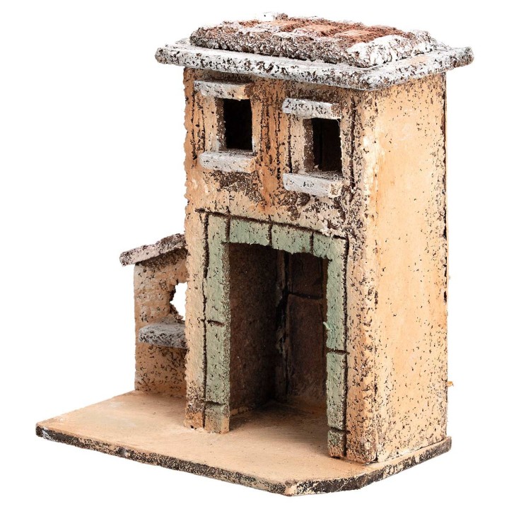 Casetta napoletana con portone cm 9,3x6x11 h