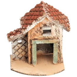 Casita napolitana con techo inclinado cm 9,7x6x11,5 h