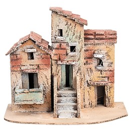 Grupo de casitas napolitanas cm 18x11,6x15,7 h