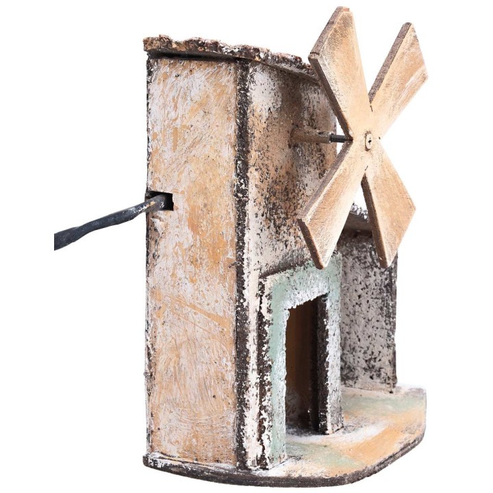 Molino de viento con almacén eléctrico cm 14x8x16 h