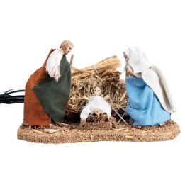 Natività serie 10 cm con triplo movimento