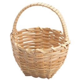 Wicker basket with top handle cm 6x8 h