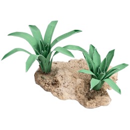 Grupo de dos Agaves modelables 4 cm