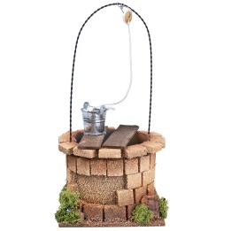 Pozzo con carrucola e secchio per statue da 20-24 cm