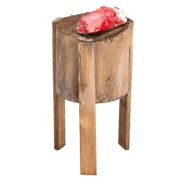 Cepo de carnicero con carne cm 4x9 h