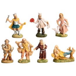 Set 7 statuine cm 4 Euromarchi
