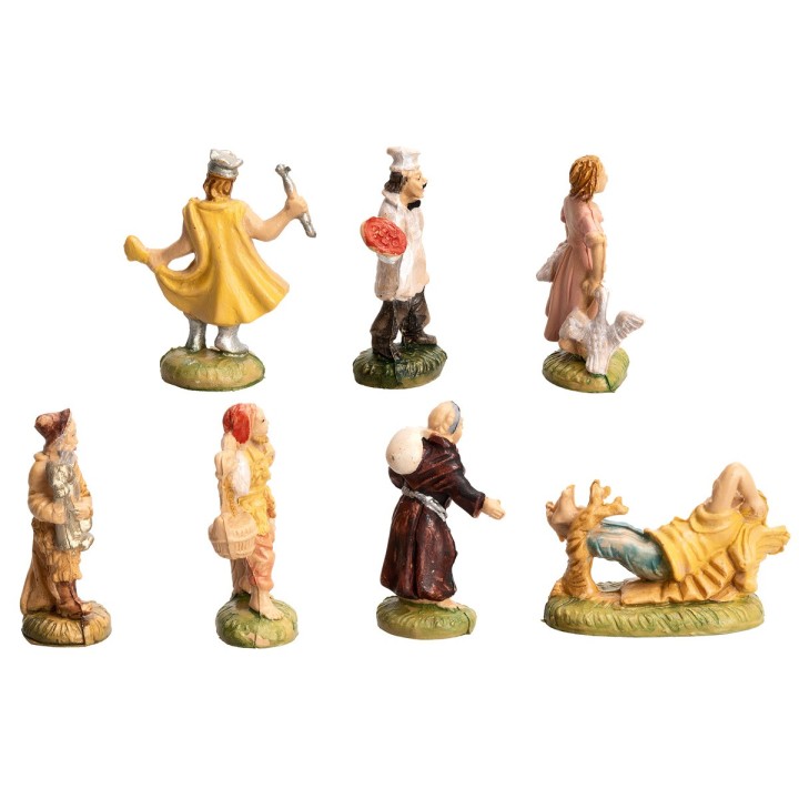 Conjunto de 7 figuritas cm 4 Euromarchi