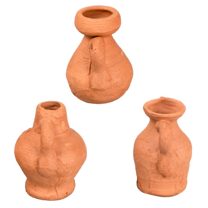 Set of 3 amphorae 2.5 cm
