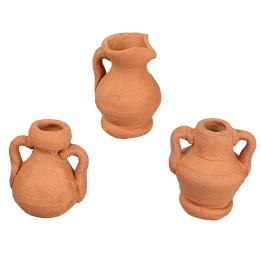 Set of 3 amphorae 2 cm