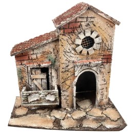 Casa napolitana con ventana circular cm 26x16,2x24,5 h
