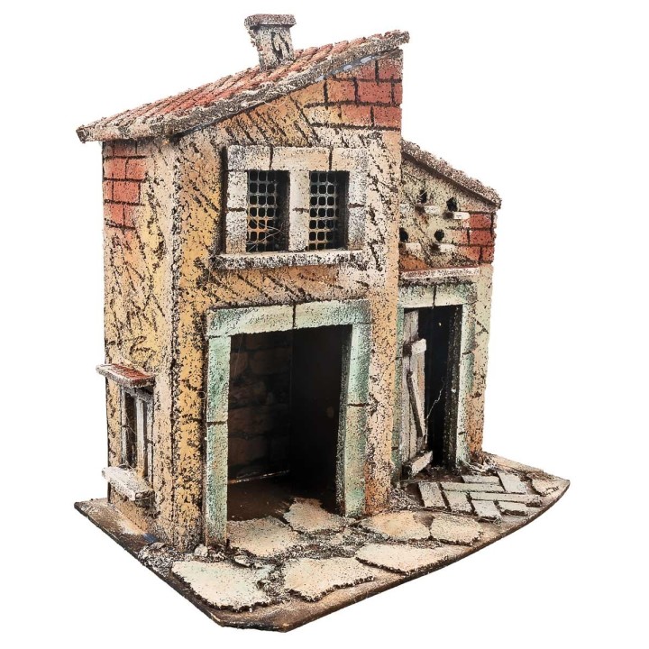 Neapolitan house with two entrances cm 26x16.2x25 h